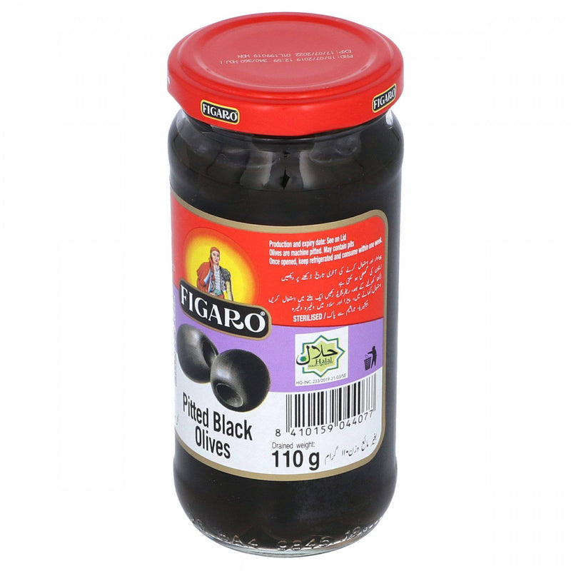 Figaro Pitted Black Olives 110g - HKarim Buksh