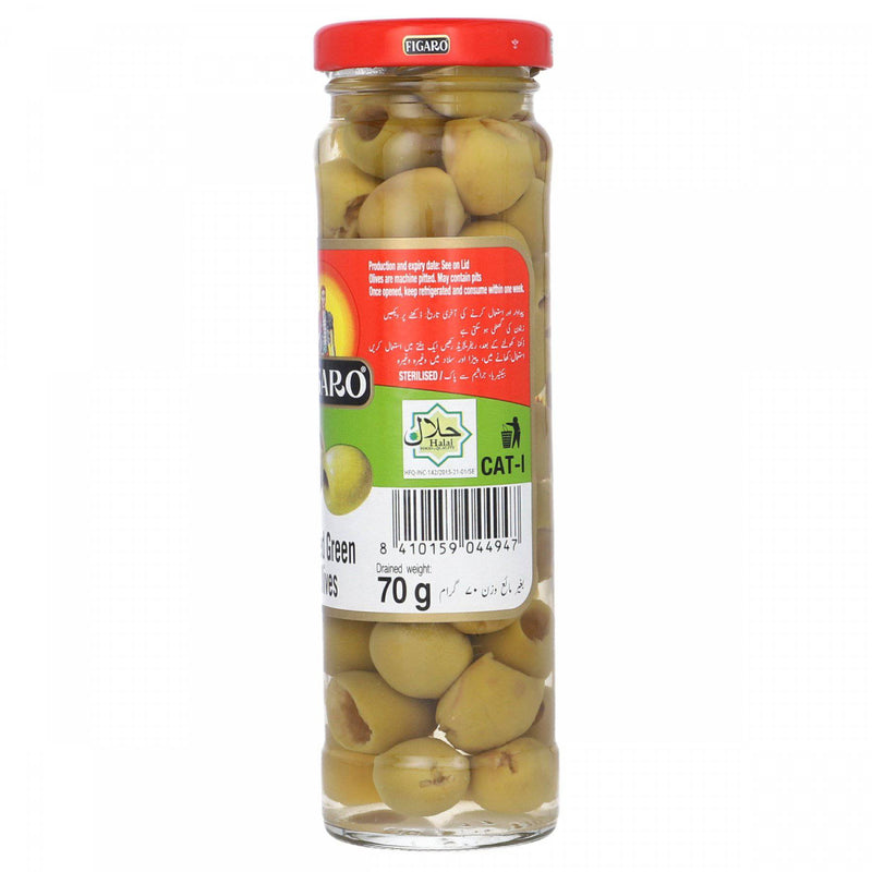 Figaro Pitted Green Olives 70g - HKarim Buksh