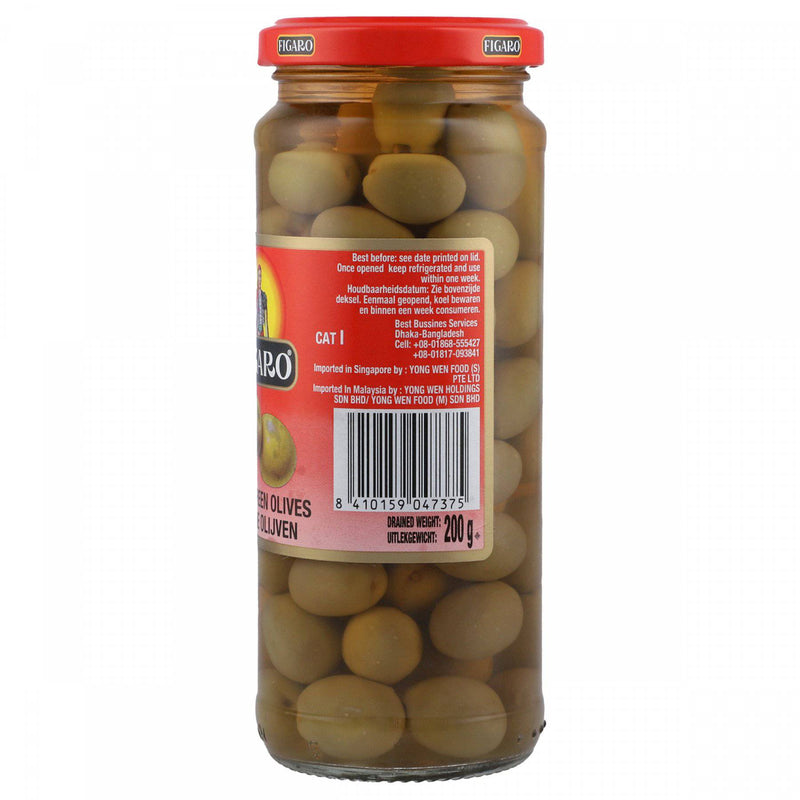 Figaro Plain Green Olives 200g - HKarim Buksh