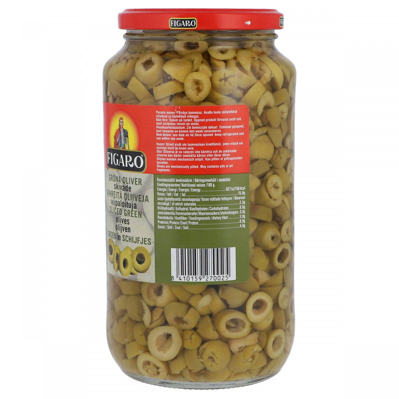 Figaro Sliced Green Olives 480g - HKarim Buksh