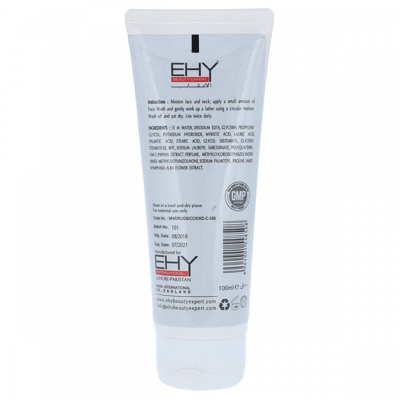 EHY Beauty Expert Skin Brightening Papaya Face Wash 100ml - HKarim Buksh