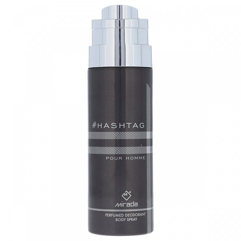 Mirada Hashtag Pour Homme Perfummed Deodorant Body Spray 200ml - HKarim Buksh