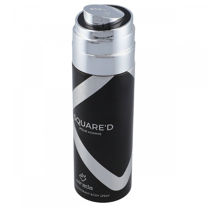 Mirada Squared Pour Homme Perfummed Deodorant Body Spray 200ml - HKarim Buksh