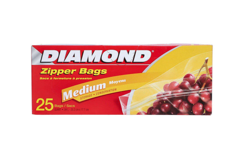 Diamond Zipper Bags 25 Bags - HKarim Buksh