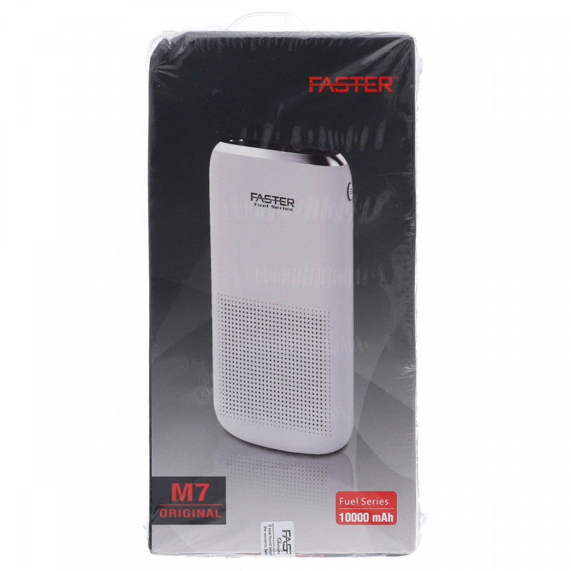 Faster Fuel Series M7 10000 mAh Power Bank White - HKarim Buksh
