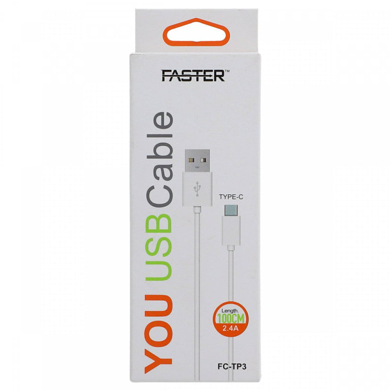 Faster You USB Cable Type C FC-TP3 White - HKarim Buksh