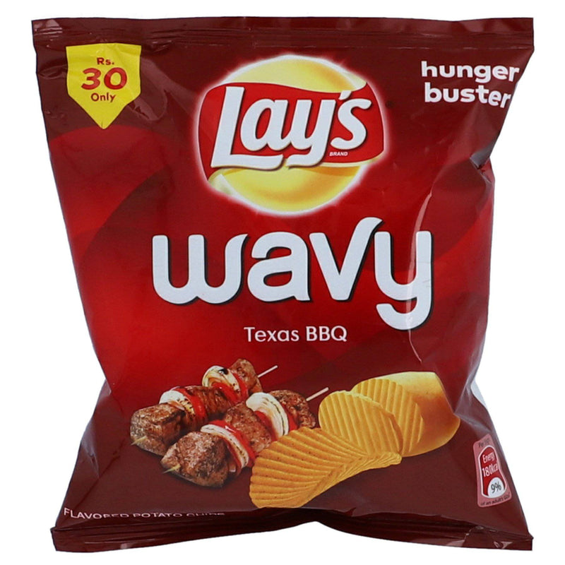 Lays Wavy Texas BBQ Potato Chips 35g - HKarim Buksh