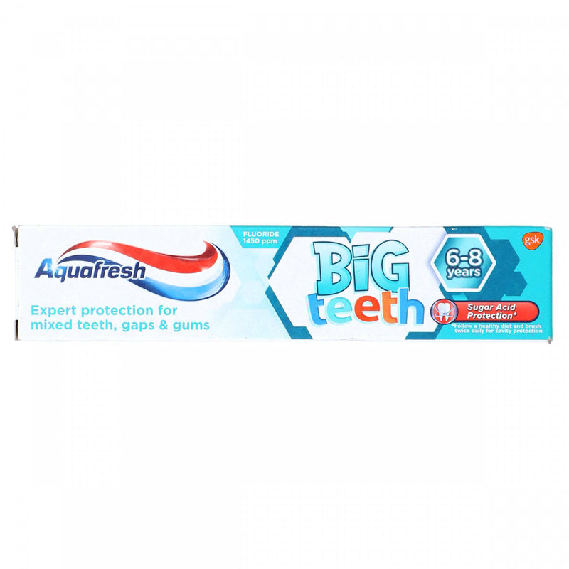 Aqua fresh Big Teeth 6-8 Year Tooth Paste 50ml - HKarim Buksh