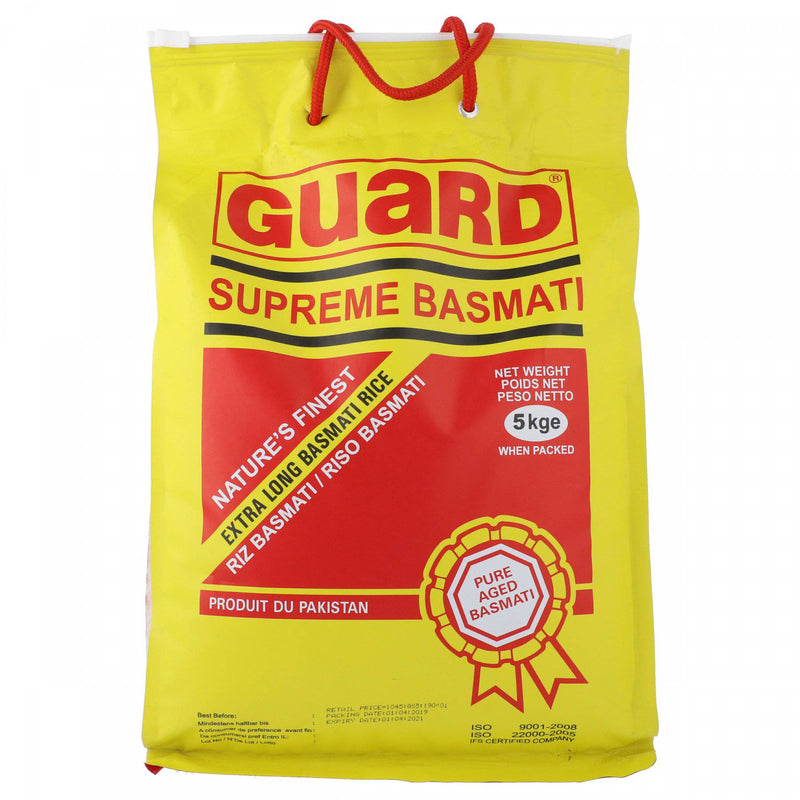 Guard Supreme Basmati Rice 5kg - HKarim Buksh