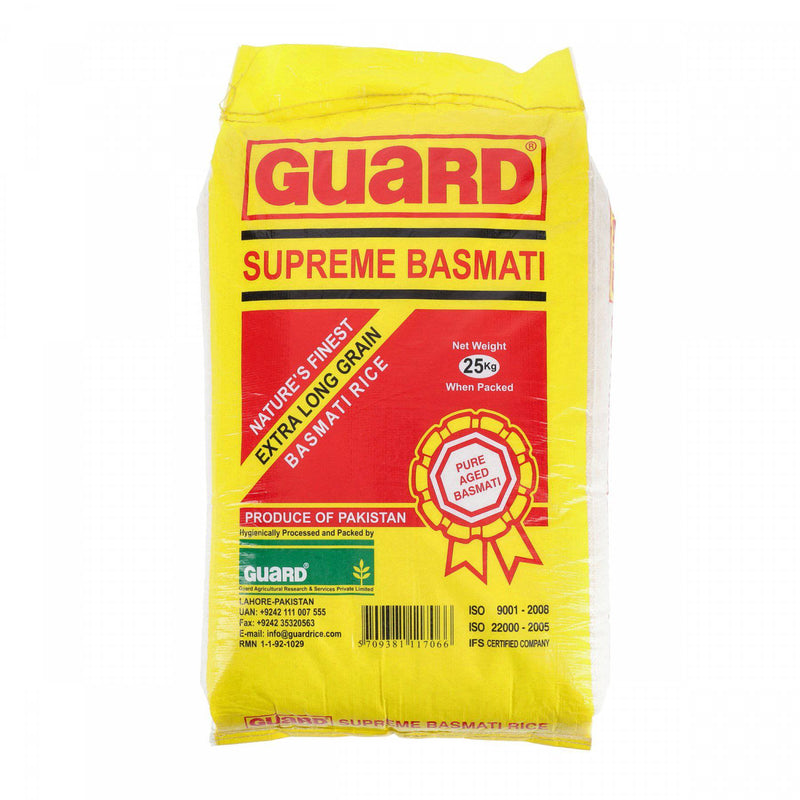 Guard Supreme Basmati Rice 25kg - HKarim Buksh