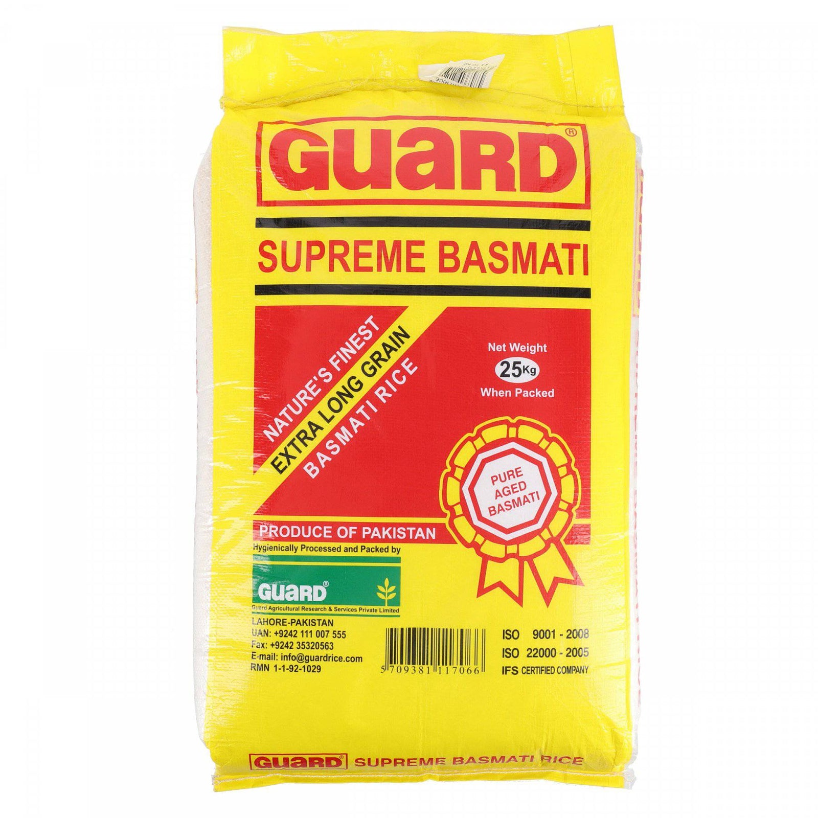 Guard Supreme Basmati Rice 25kg – HKarim Buksh