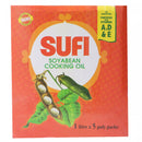 Sufi Soya Bean Cooking Oil 1 Litre x 5 Packs - HKarim Buksh