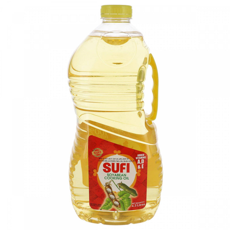 Sufi Soya Bean Cooking Oil 4.5ltr Bottle - HKarim Buksh