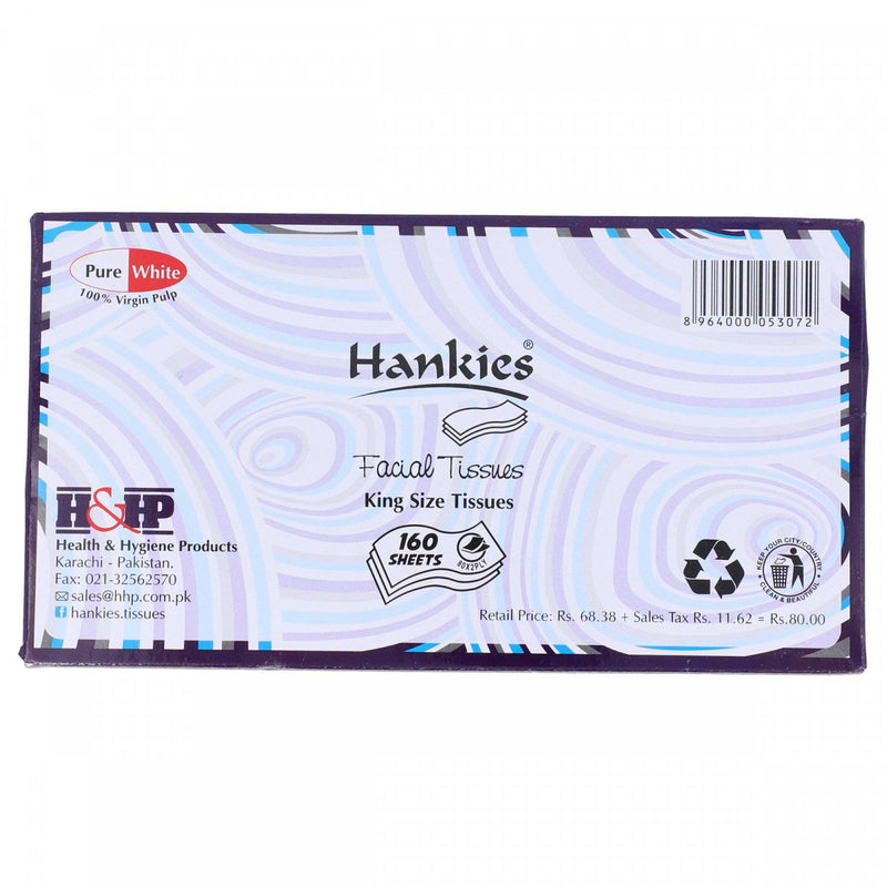 Hankies Facial Tissues (2Ply x 80 Tissues) - HKarim Buksh