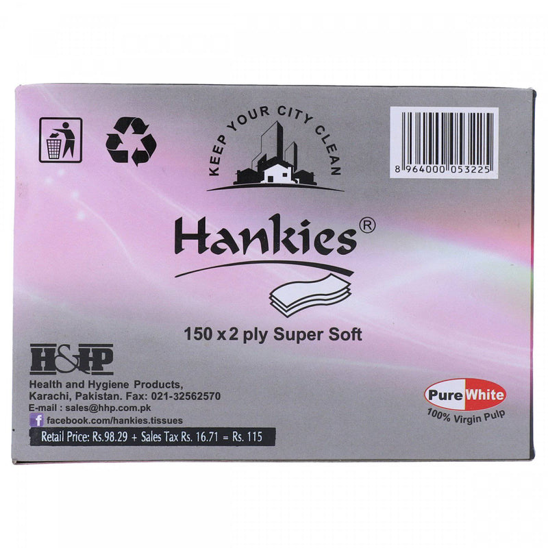 Hankies Hopup (2Ply x 150 Tissues) - HKarim Buksh