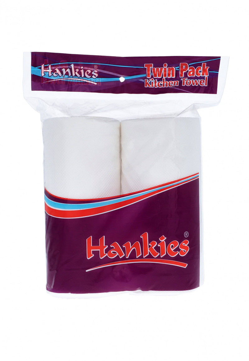 Hankies Twin Pack Kitchen Roll Luxury Size - HKarim Buksh