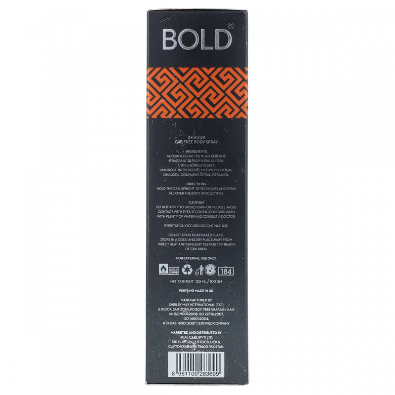 BOLD Body Spray Energy 120ml - HKarim Buksh