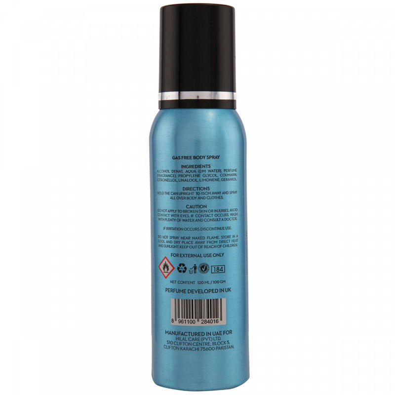 Bold Ice Life Gas Free Body Spray 120ml - HKarim Buksh