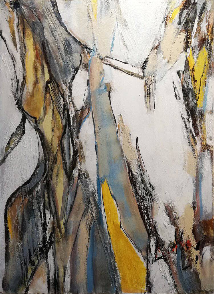 Abstract Yellow - HKarim Buksh