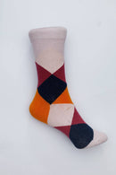 Argyle Socks Light Pink - HKarim Buksh