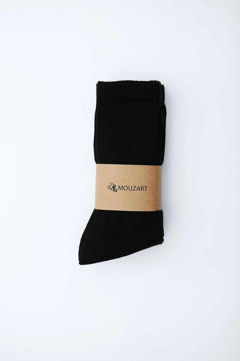 Tennis Black Socks (Pack Of 5) - HKarim Buksh