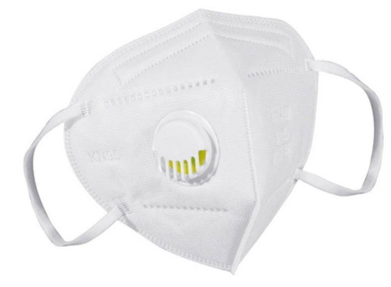 KN95 Face Mask White With Respirator - HKarim Buksh