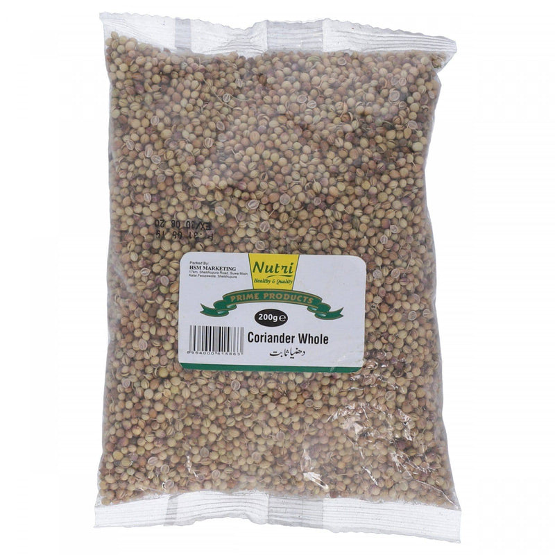 Nutri Coriander Whole 200g - HKarim Buksh