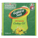 Golden Sun 100 percent Vegetable Cooking Oil 1 Litre x 5 - HKarim Buksh
