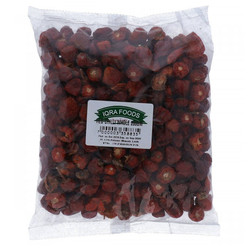 Iqra Food Red Chili Whole 200g - HKarim Buksh