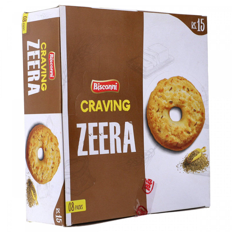 Bisconni Craving Zeera Biscuits 8 Packs - HKarim Buksh