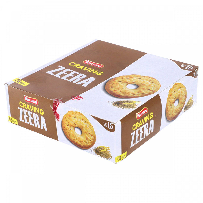 Bisconni Craving Zeera Biscuits 8 Packs - HKarim Buksh