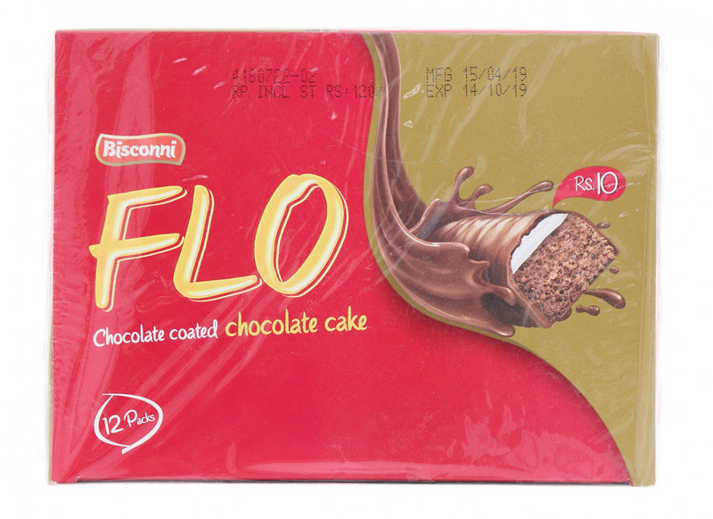 Bisconni Flo Chocolate Coated Chocolate Cake 12 Pack - HKarim Buksh