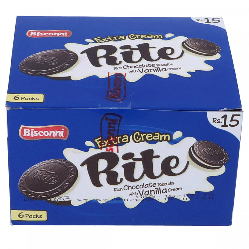 Bisconni Rite Chocolate Biscuits with Vanilla Cream 6 Pack - HKarim Buksh