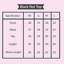 Black Net Top - HKarim Buksh