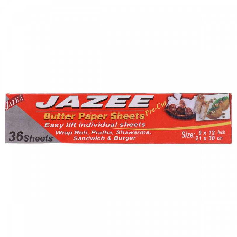 Jazee Butter Paper Sheets 9 x 12 Inch 36 Sheets - HKarim Buksh