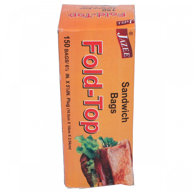 Jazee Fold-Top Sandwich Bags 150 Bags - HKarim Buksh