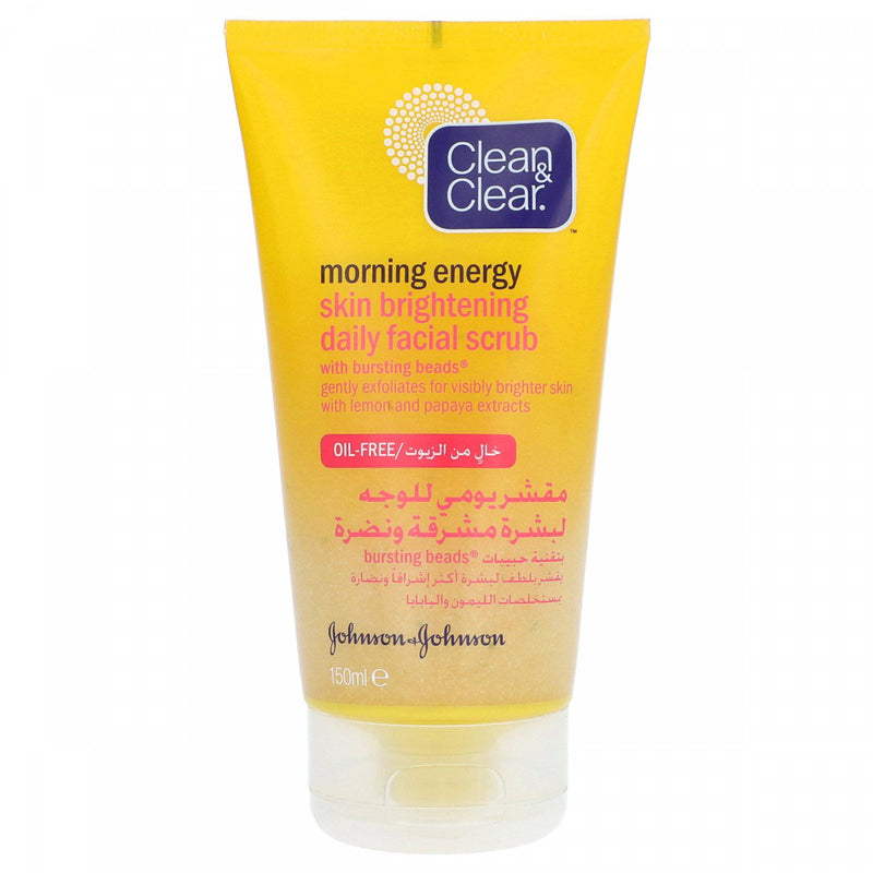 Clean & Clear Morning Energy Daily Facial Scrub 150ml - HKarim Buksh