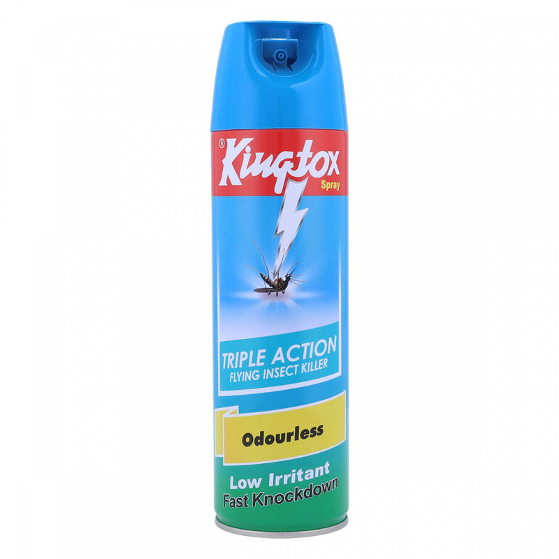 Kingtox Spray Triple Action Flying Insect Killer Odorless 400ml - HKarim Buksh