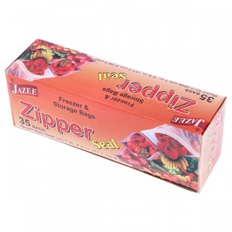 Jazee Zipper Freezer & Storage 35 Bags - HKarim Buksh