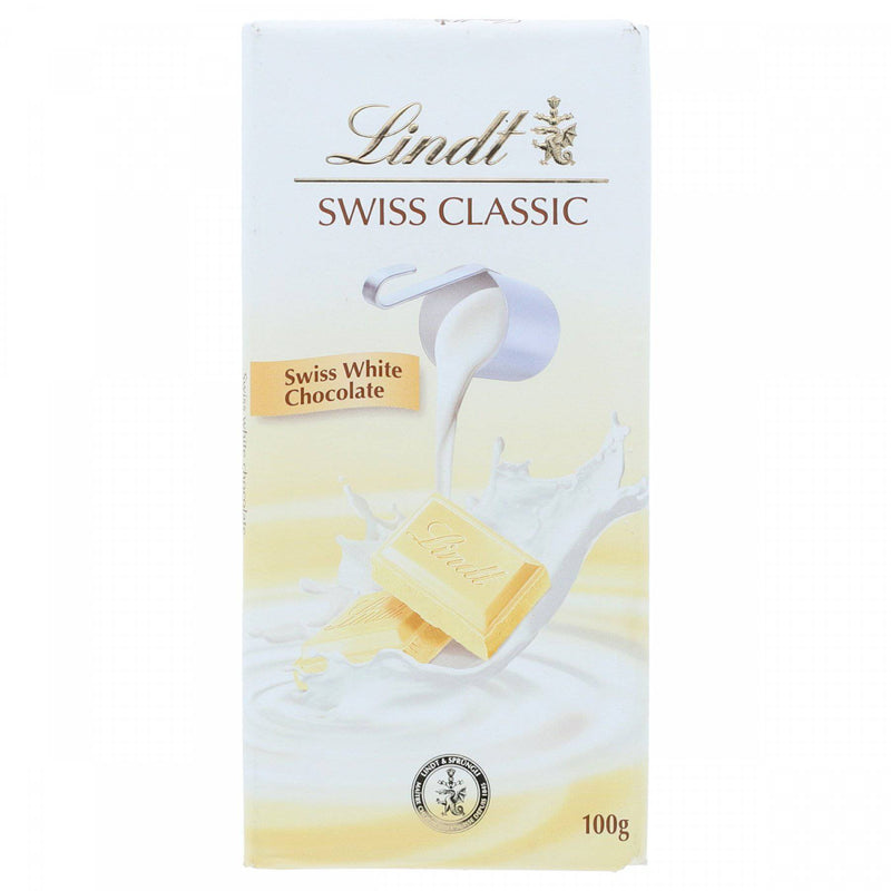 Lindt Swiss Classic Swiss White Chocolate 100g - HKarim Buksh