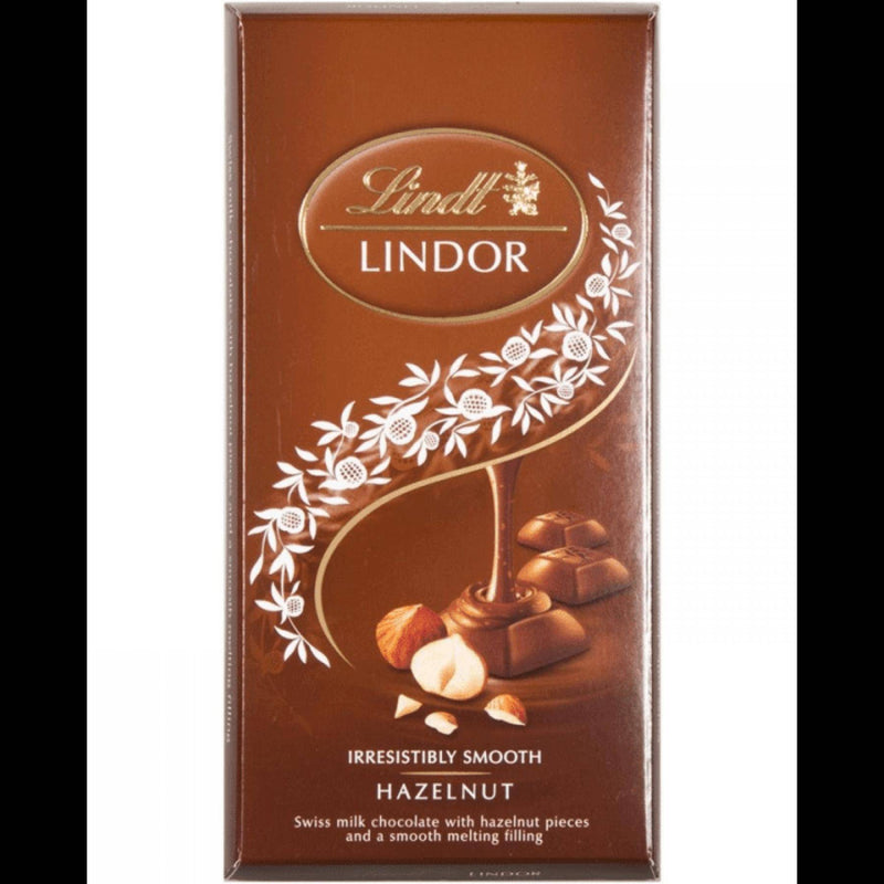 Lindt Lindor Hazelnut Chocolate 100g - HKarim Buksh