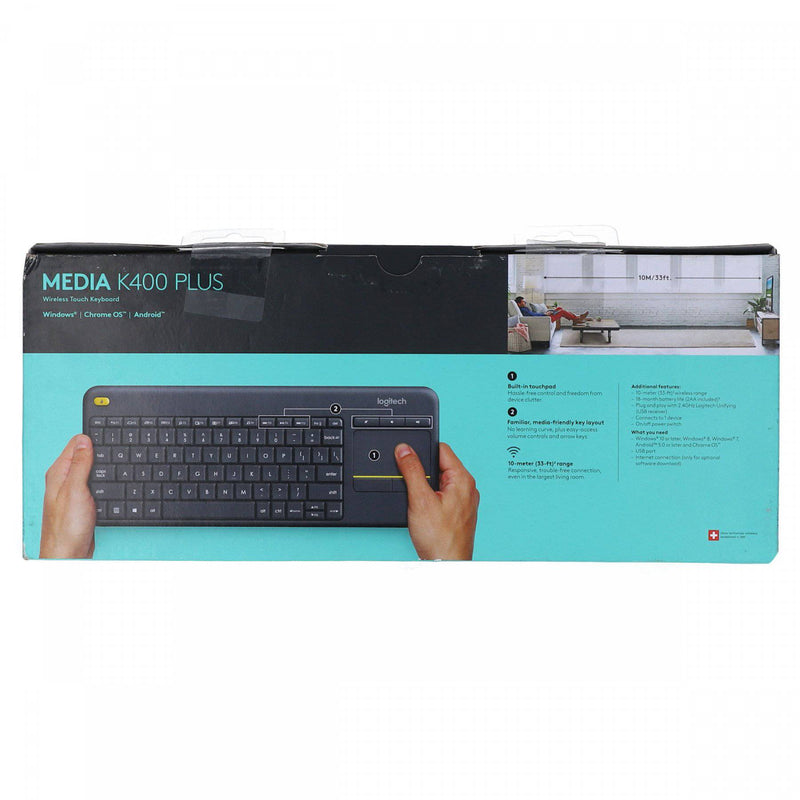 Logitech Media Keyboard K400 Plus Black - HKarim Buksh