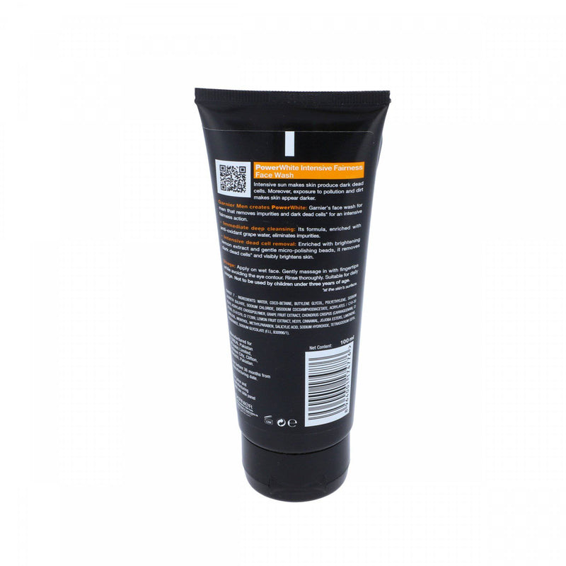 Garnier Men Power White Intensive Fairness Facewash 100ml - HKarim Buksh