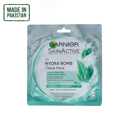 Garnier Skin Active Hydra Bomb Tissue Mask - Green Tea - HKarim Buksh