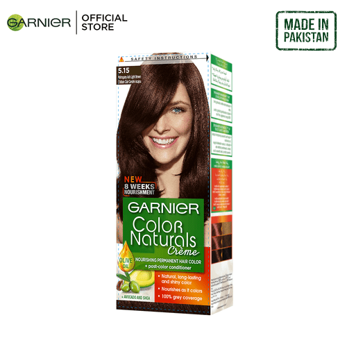 Garnier Color Naturals - 5.15 Mahogany Ash Light Brown - HKarim Buksh