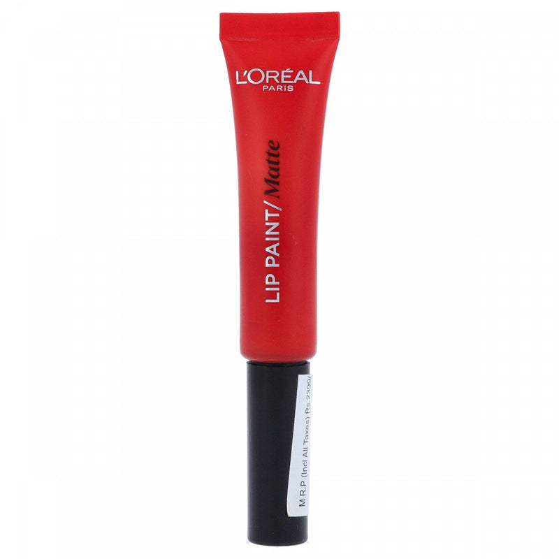 LOreal Paris Lip Paint Matte Liquid Lipstick 204 Red Actually - HKarim Buksh