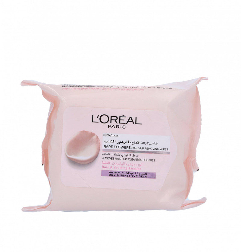 LOreal Paris Rare Flowers Make Up Removing Wipes - HKarim Buksh