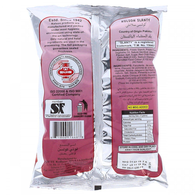 Kolson Slanty Jalepeno 28g - HKarim Buksh