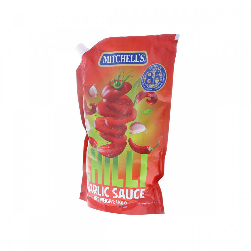 Mitchells Chilli Garlic Sauce 1kg Pouch - HKarim Buksh