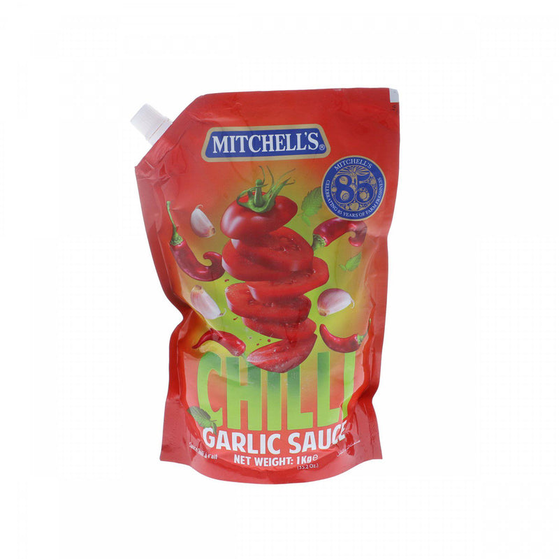 Mitchells Chilli Garlic Sauce 1kg Pouch - HKarim Buksh